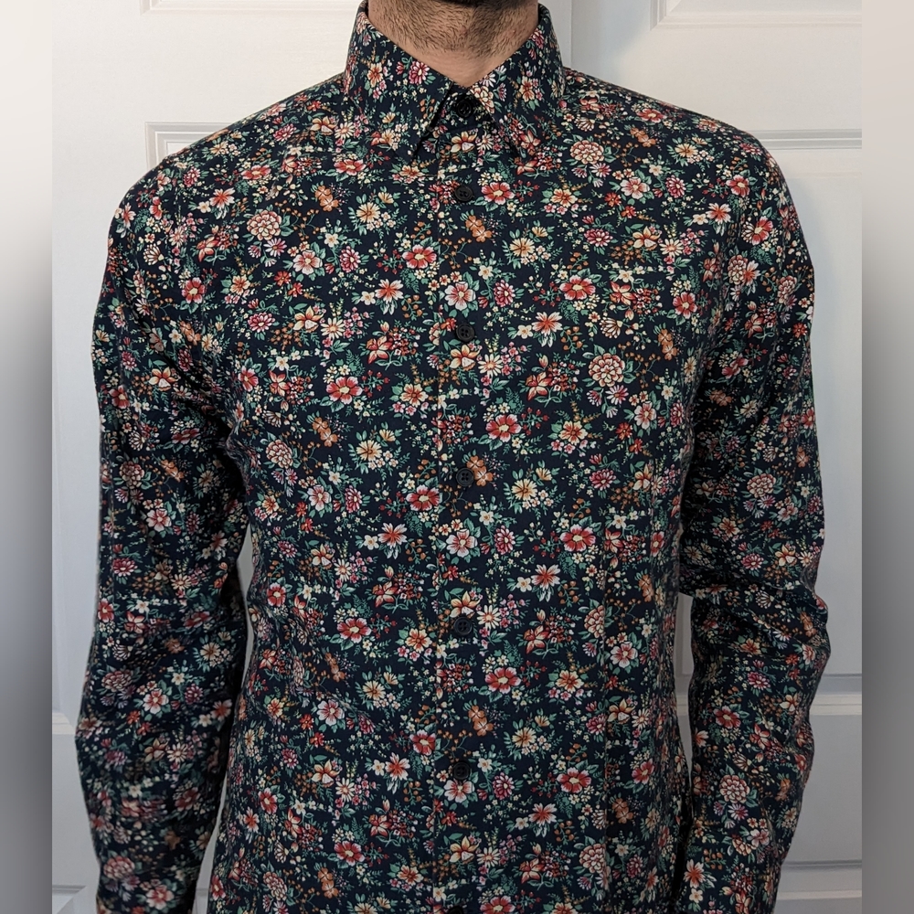 Express Floral Dress Shirt